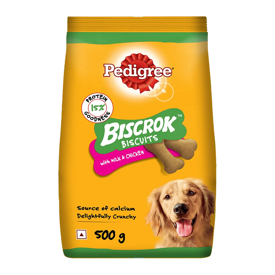 Pedigree Biscrok Biscuits with Milk and Chicken Dog Biscuits