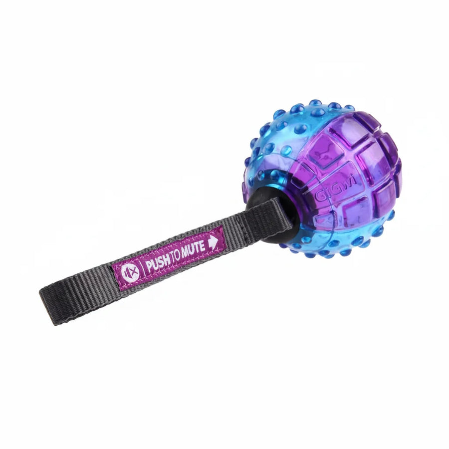 GiGwi Push to Mute Transparent Regular Ball Toy for Dogs