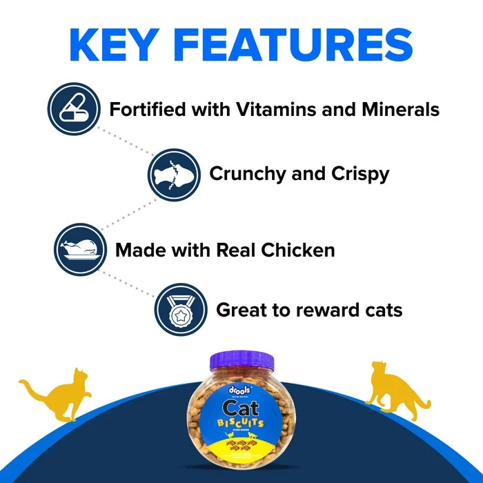 Drools Cat Treats Real Chicken Biscuits