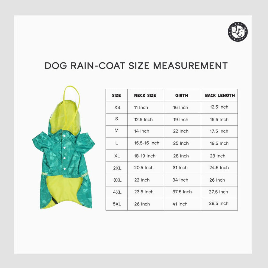 Pets Way Dog Raincoat Furcast Dust for Dogs