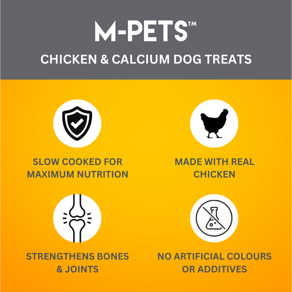 M PETS Chicken and Calcium Bone Treats for Dogs