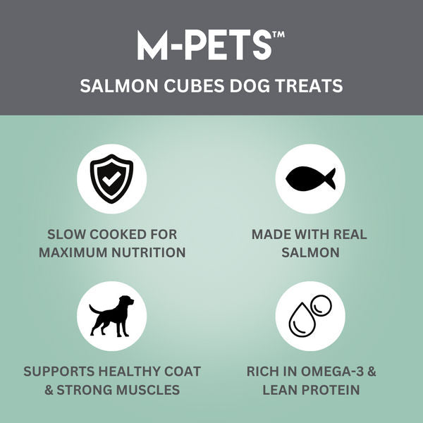 M PETS Salmon Cubes Treats for Dogs