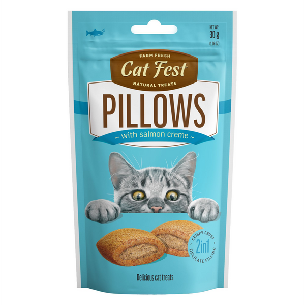 Catfest Pillows Cream Cat Treats