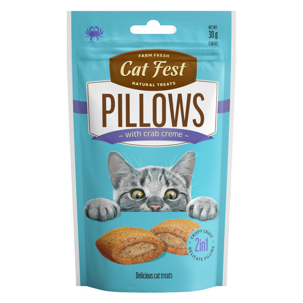 Catfest Pillows Cream Cat Treats