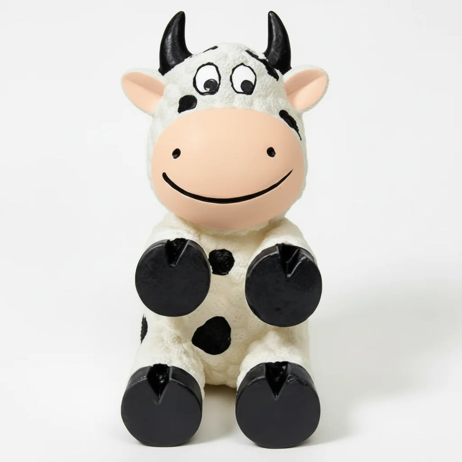 Kong Wiggi Cow Squeaky Toy
