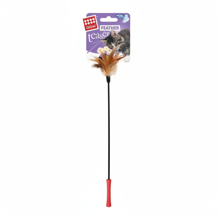 Gigwi Catch and Scratch Feather Teaser Wand