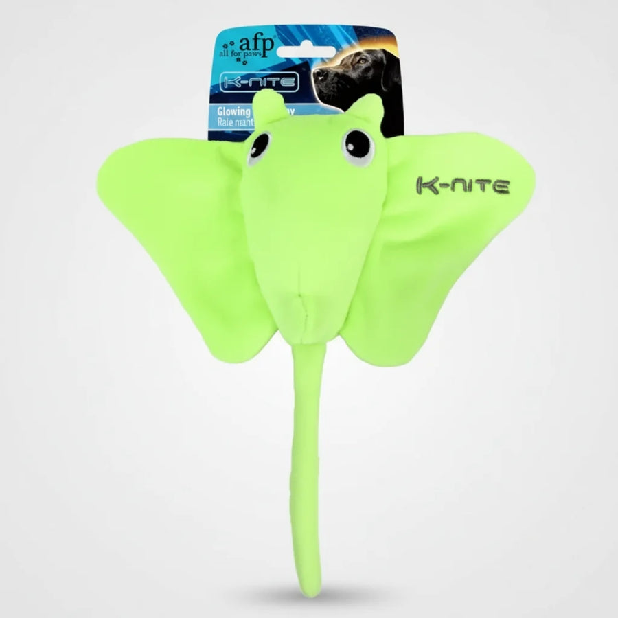 afp K Nite Glowing Manta Ray Toys for Dogs