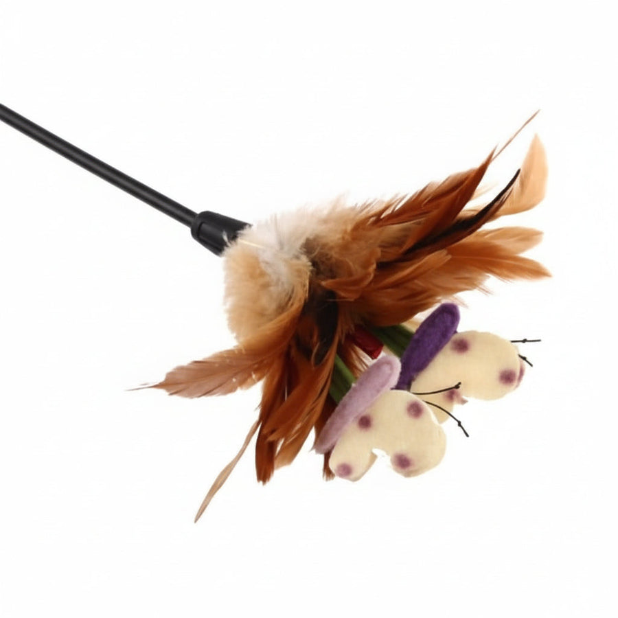 Gigwi Catch and Scratch Feather Teaser Wand