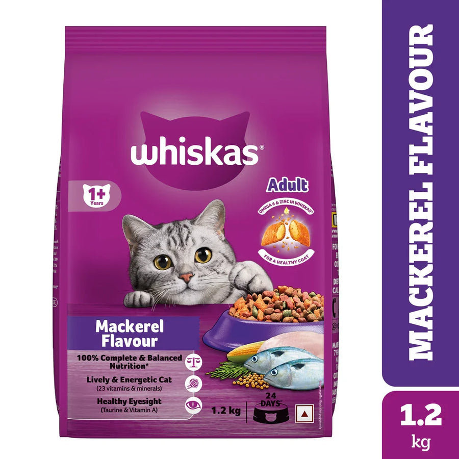 Whiskas Mackerel Adult Cat Dry Food