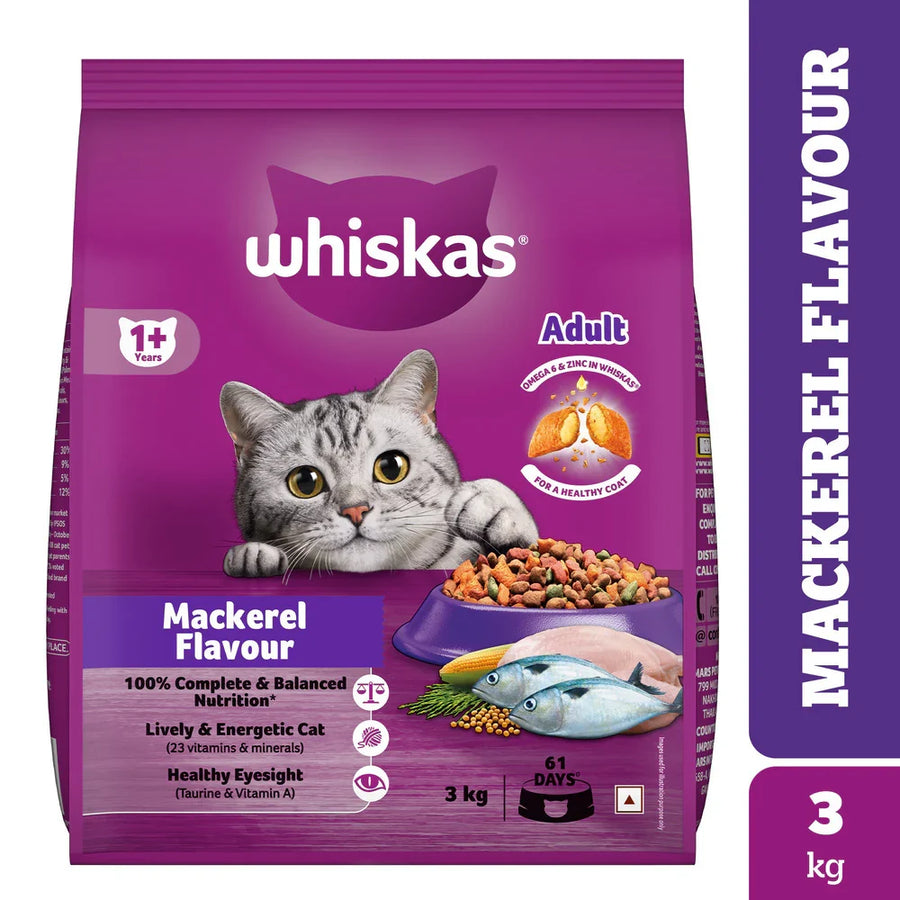 Whiskas Mackerel Adult Cat Dry Food
