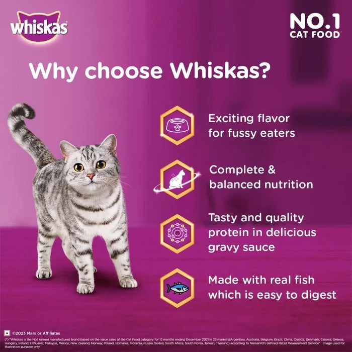 Whiskas Tasty Mix Chicken with Salmon Wakame Seaweed Cat Wet Food