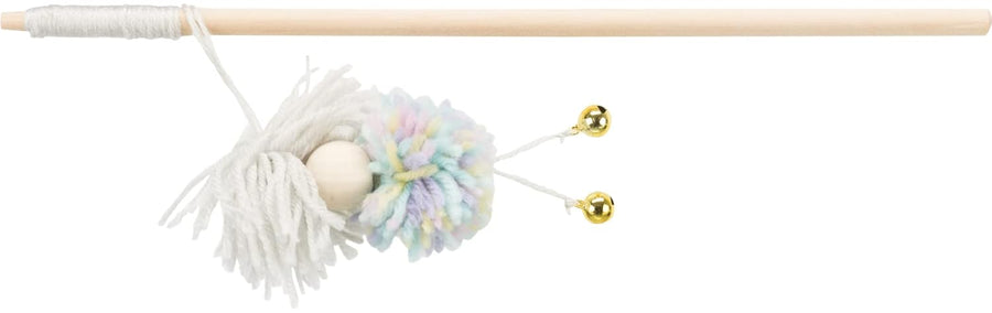 Trixie Playing Rod with Bell & Wool Balls Toy for Cats & Kittens