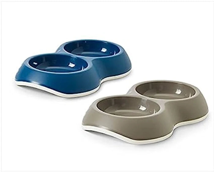 Savic Delice Double Assorted Colours Bowls for Dogs