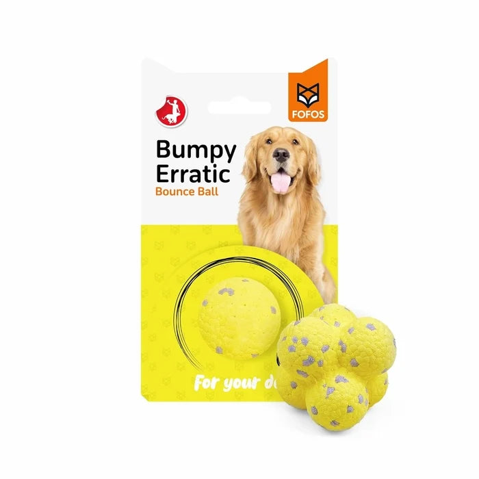 Fofos Super Durable Bumpy Bounce Ball Dog Toy