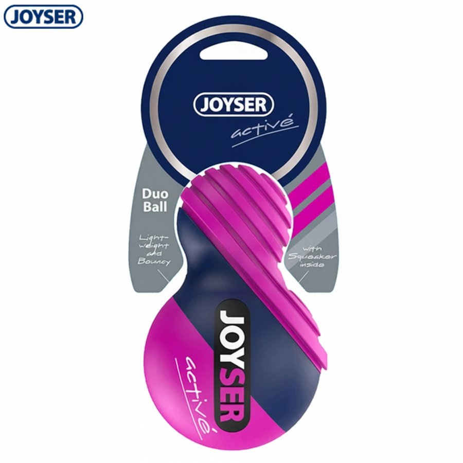 Joyser Active TPU Duoball with Squeaker Durable Chew Dog Toy