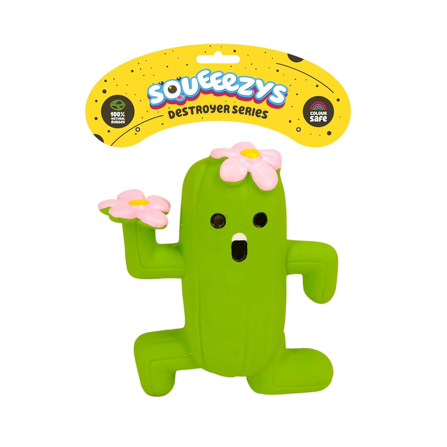 Squeeezys Latex Cactus Man Green