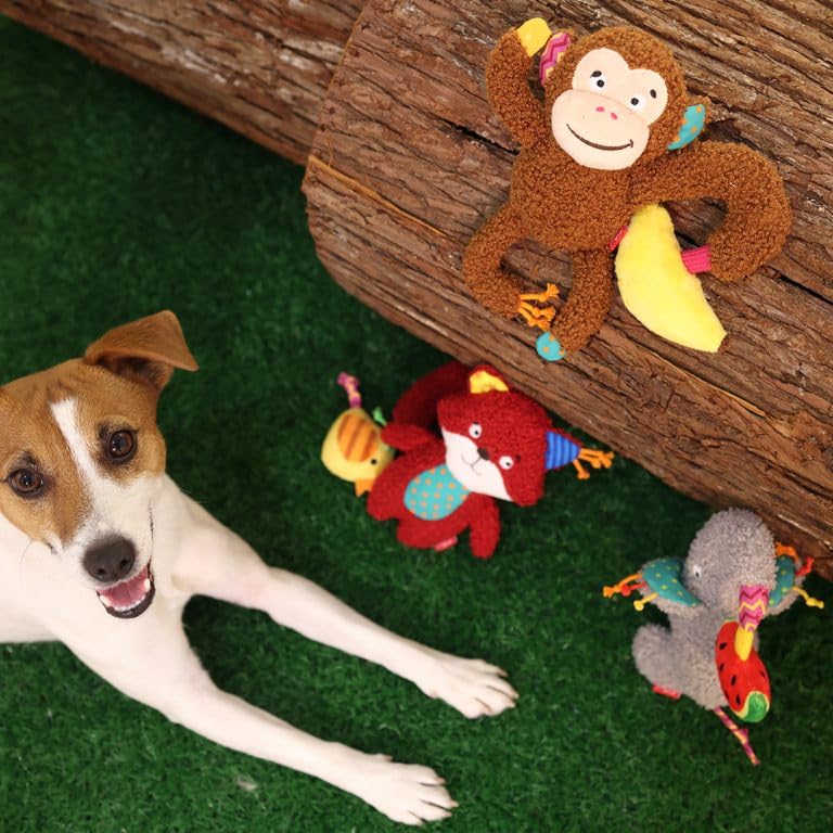 GiGwi Plush Friendz Soft Plush Dog Toy with Squeaker