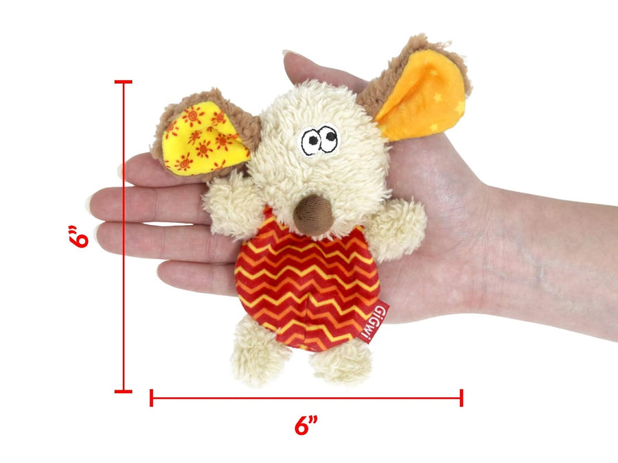 GiGwi Plush Friendz Dog Toy with Refillable Squeaker Dog