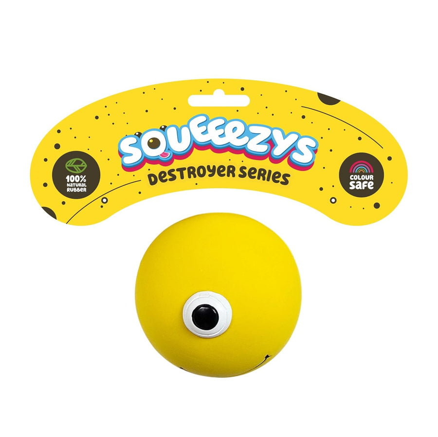 Squeeezys Latex Monster Ball Yellow