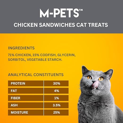 M-PETS Chicken Sandwiches Cat Treats