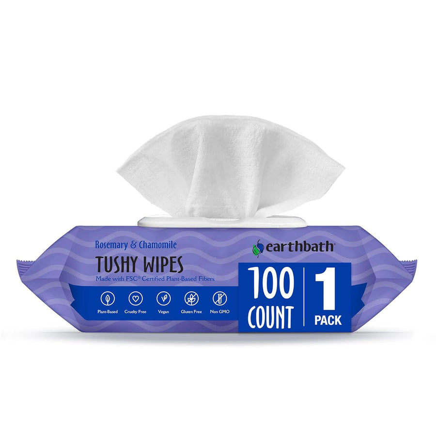 Tushy Wipes Rosemary & Chamomile Re-sealable Softpack