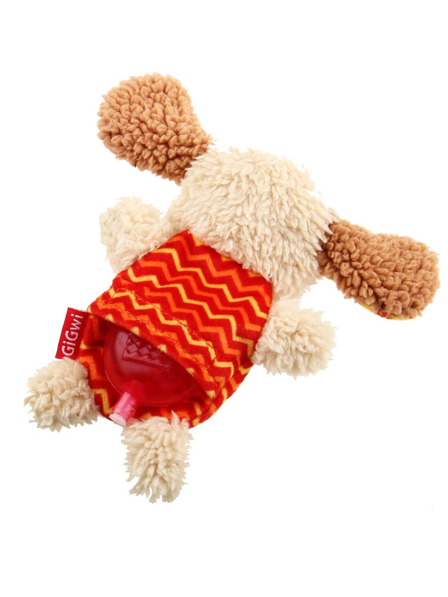 GiGwi Plush Friendz Dog Toy with Refillable Squeaker Dog