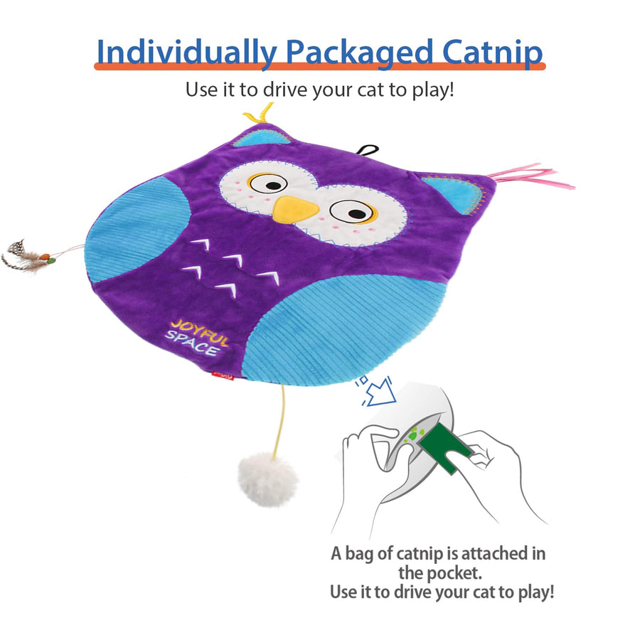 GiGwi Joyful Space Owl Toy for Cats