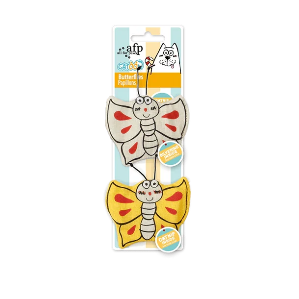 afp Cartoon Butterflies Toy for Cats