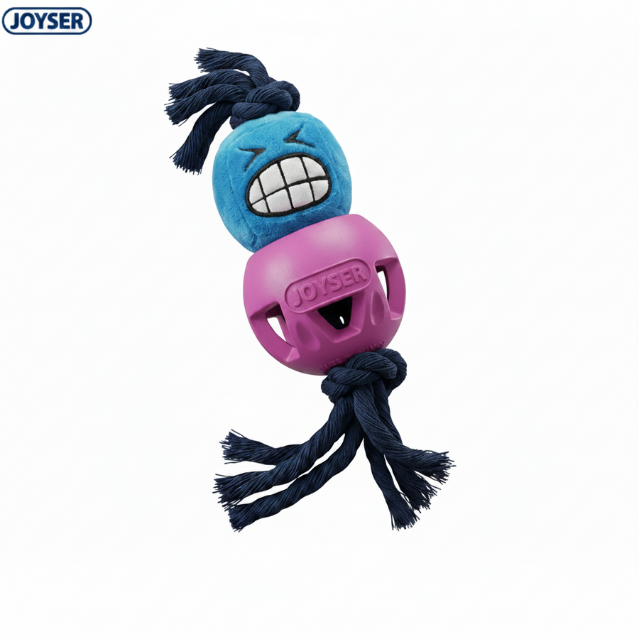 Joyser Cageball with Funhead Interactive Dog Toy