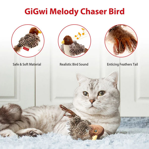 GiGwi Melody Chaser Bird Toy for Cats