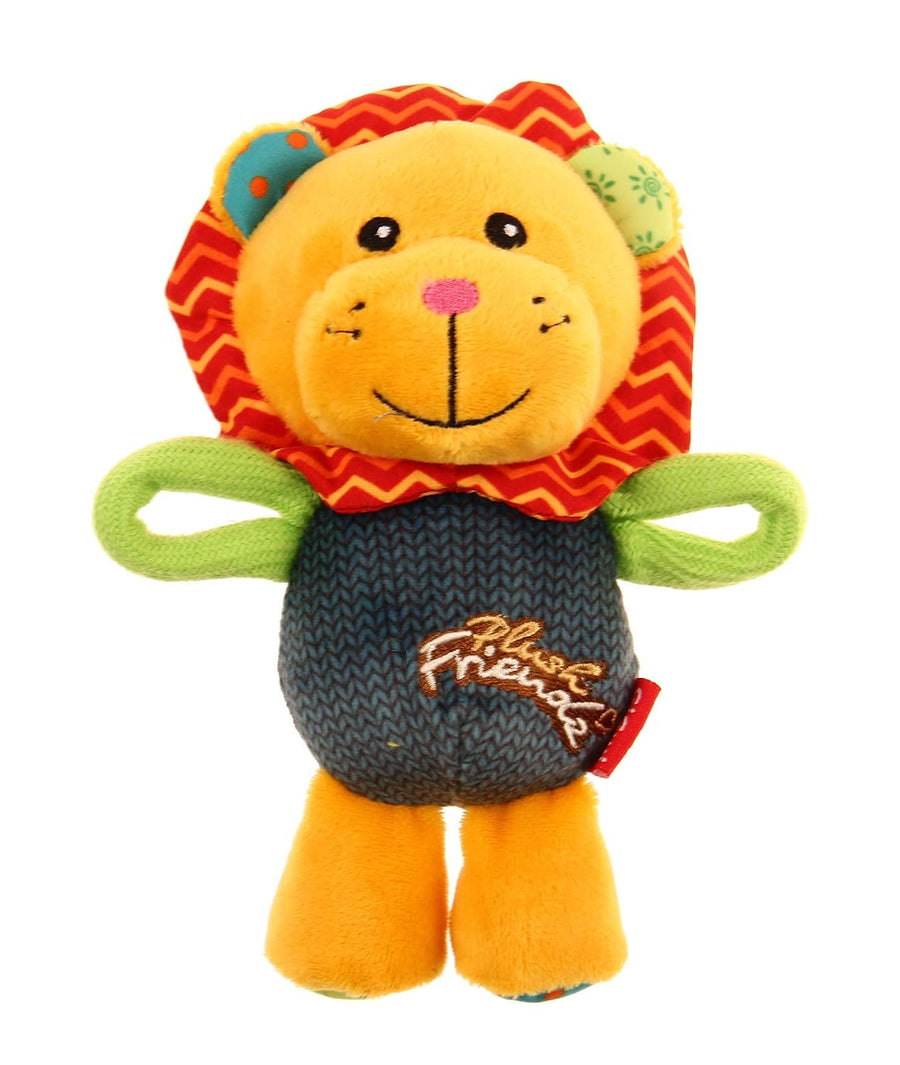 Gigwi Plush Friendz Lion Squeaker Dog Toy