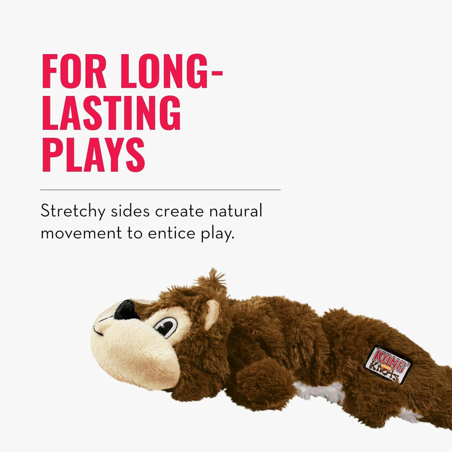 Kong Scrunch Knots Squirrel Plush Toy for Dogs