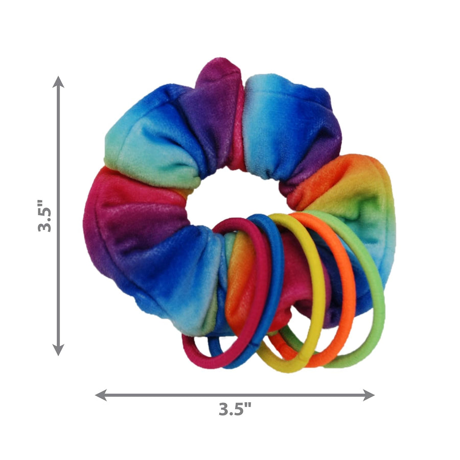 KONG Active Scrunchie Interactive Plush Rainbow Toy
