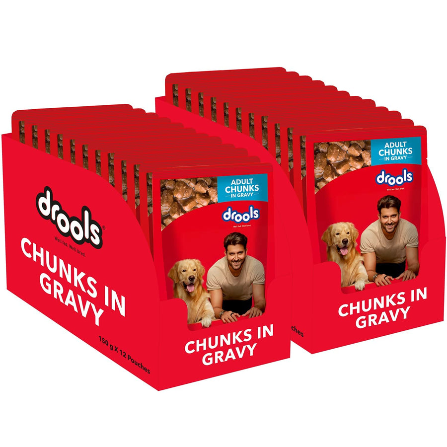 Drools Chicken Liver Chunks in Gravy Adult Dog Wet Food