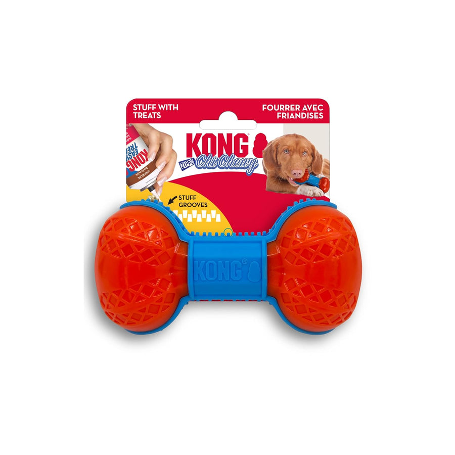 Kong ChiChewy Zippz Bone Chew Toy for Dogs