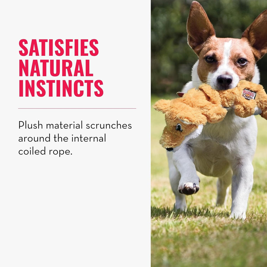 Kong Scrunch Knots Squirrel Plush Toy for Dogs