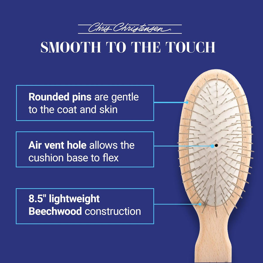 Chris Christensen Oval Pin Brush for Dogs