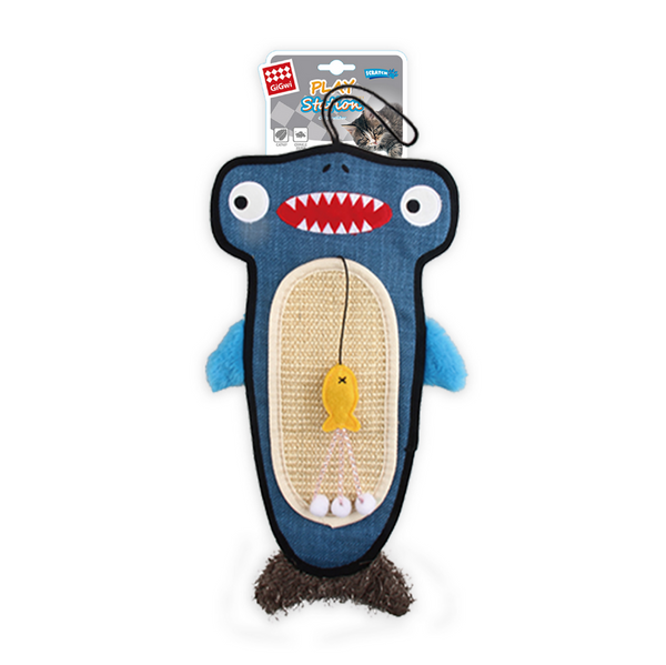 GiGwi Cat Scratcher with Catnip Alligator Toy for Cats