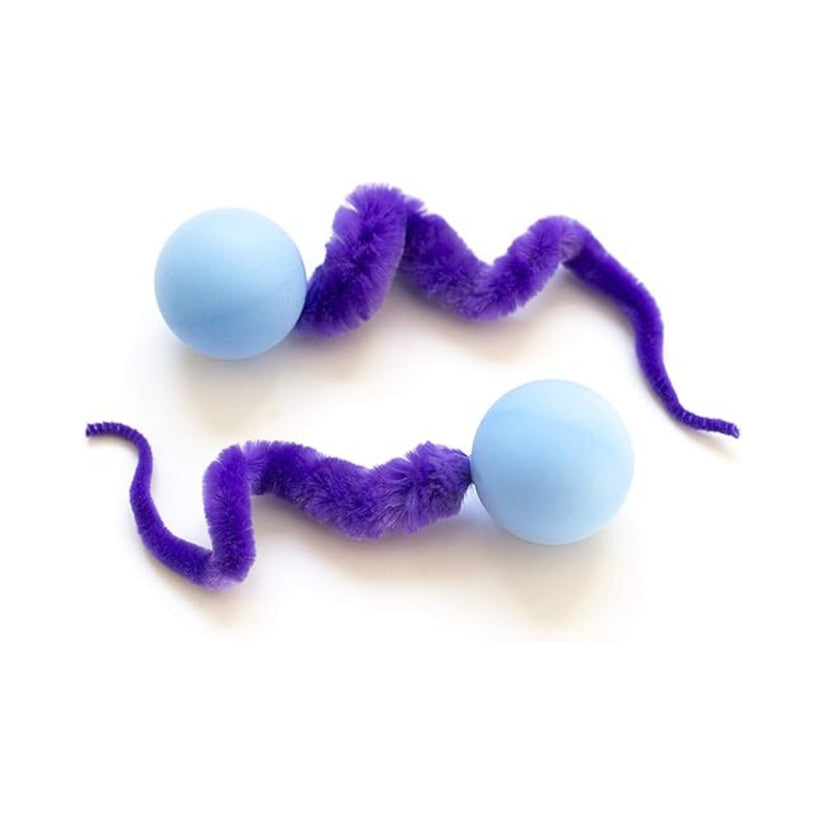 FOFOS Glow in the Dark Bouncy Ball 2 pack Cat Toy
