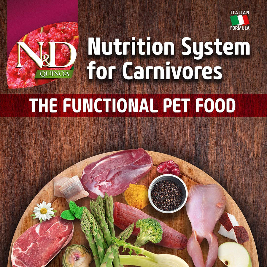 N&D Quinoa Urinary Grain Free Duck Cranberry and Chamomile Adult Cat Dry Food