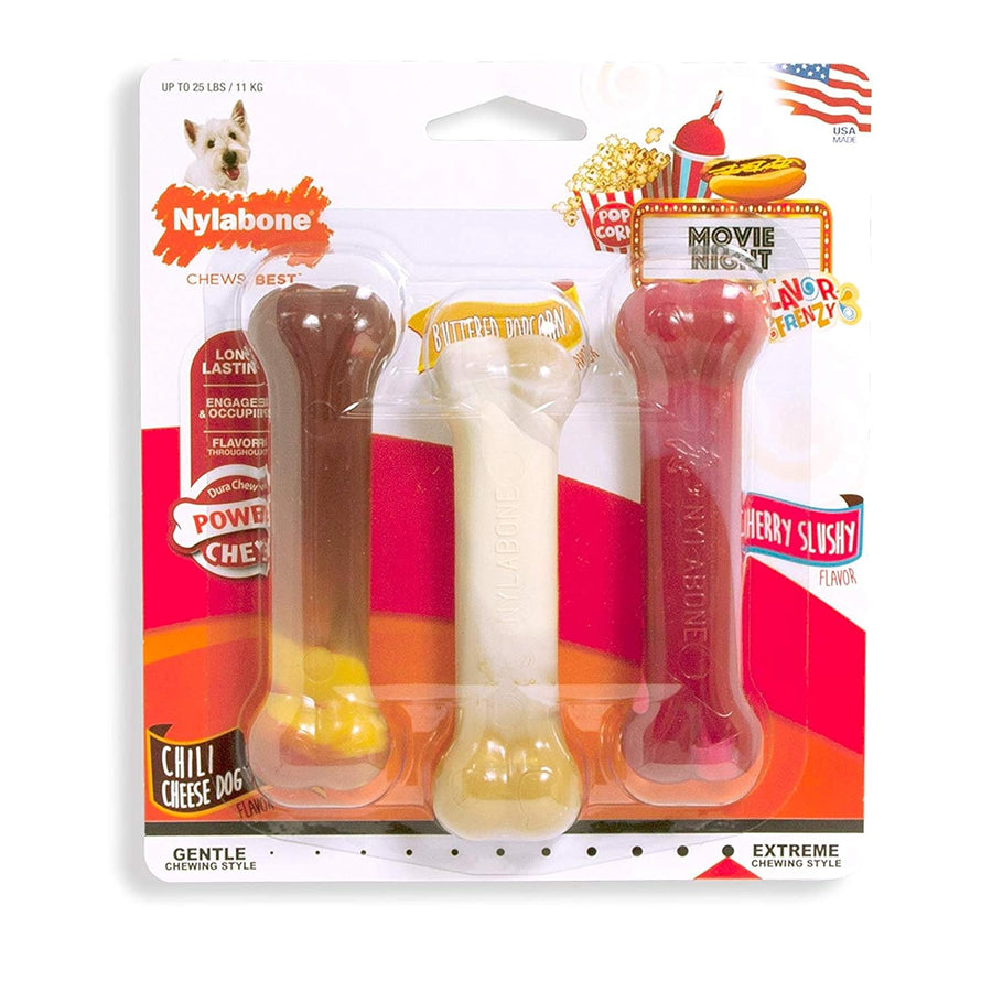 Nylabone Power Chew Flavour Frenzy Bone Triple Pack