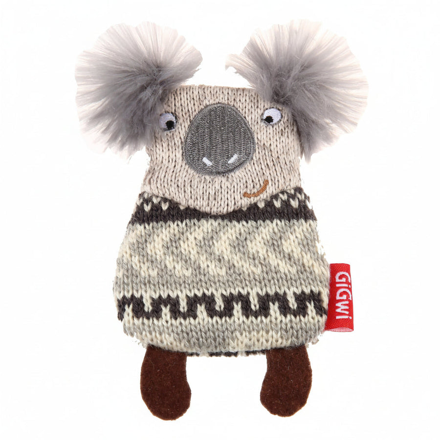 Gigwi Koala Plush Friendz refillable Squeaker Dog Toy