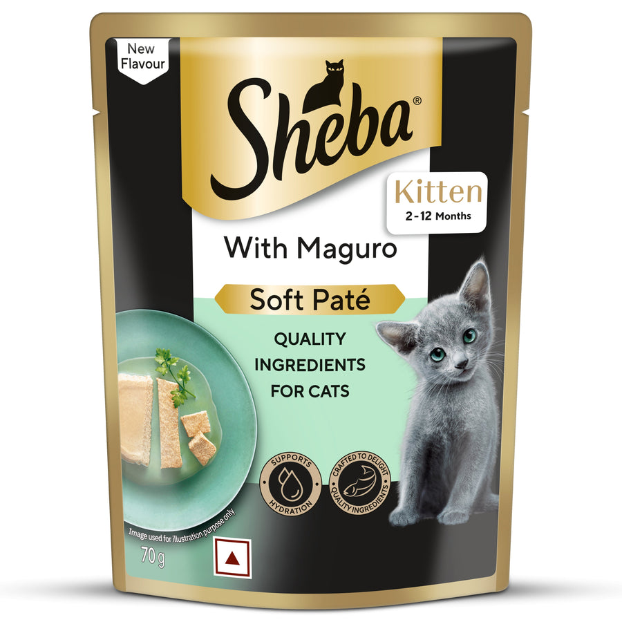 Sheba Maguro Flavour Soft Pate Kitten Wet Food