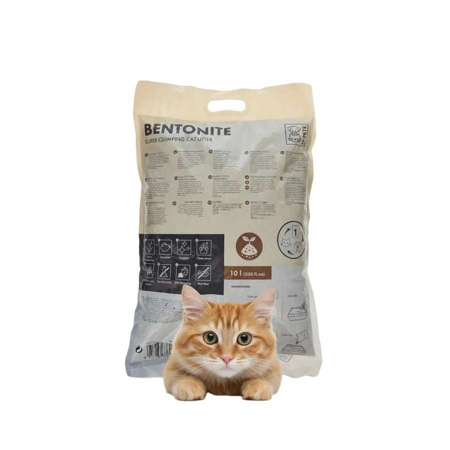M Pets Natural Yellow Bentonite Super Clumping Cat Litter