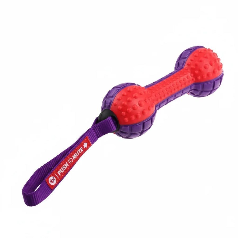 GiGwi Push to Mute Solid Dumbell Toy for Dogs