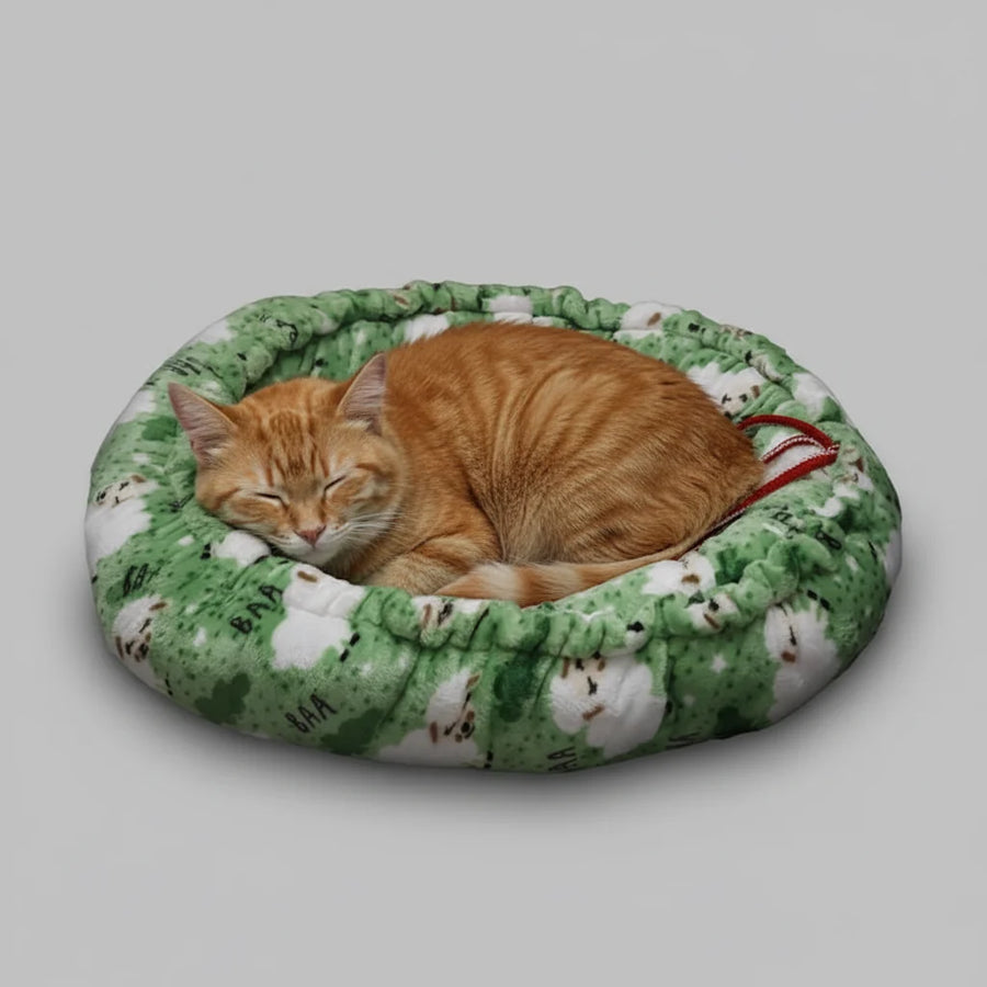 Story Tails Ultra Soft Reversible Premium Cat Bed