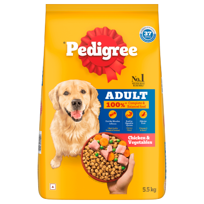 Pedigree Chicken and Vegetables Adult Dog Dry Food