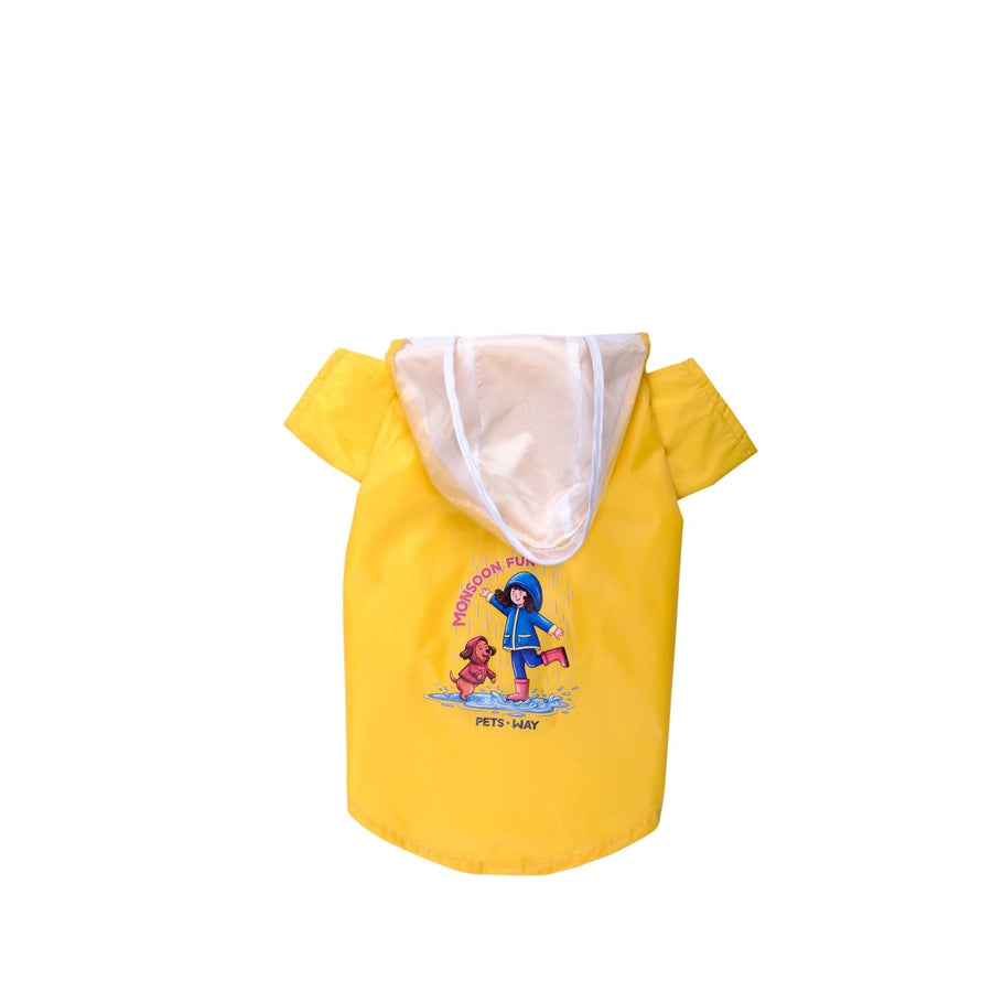 Pets Way Mustard Mistiq Raincoat for Dogs