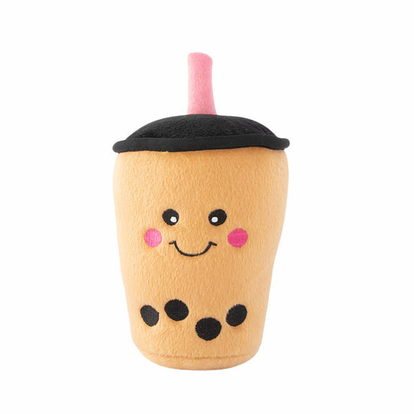Zippy Paws NomNomz Boba Milk Tea Plush Toy for Dogs