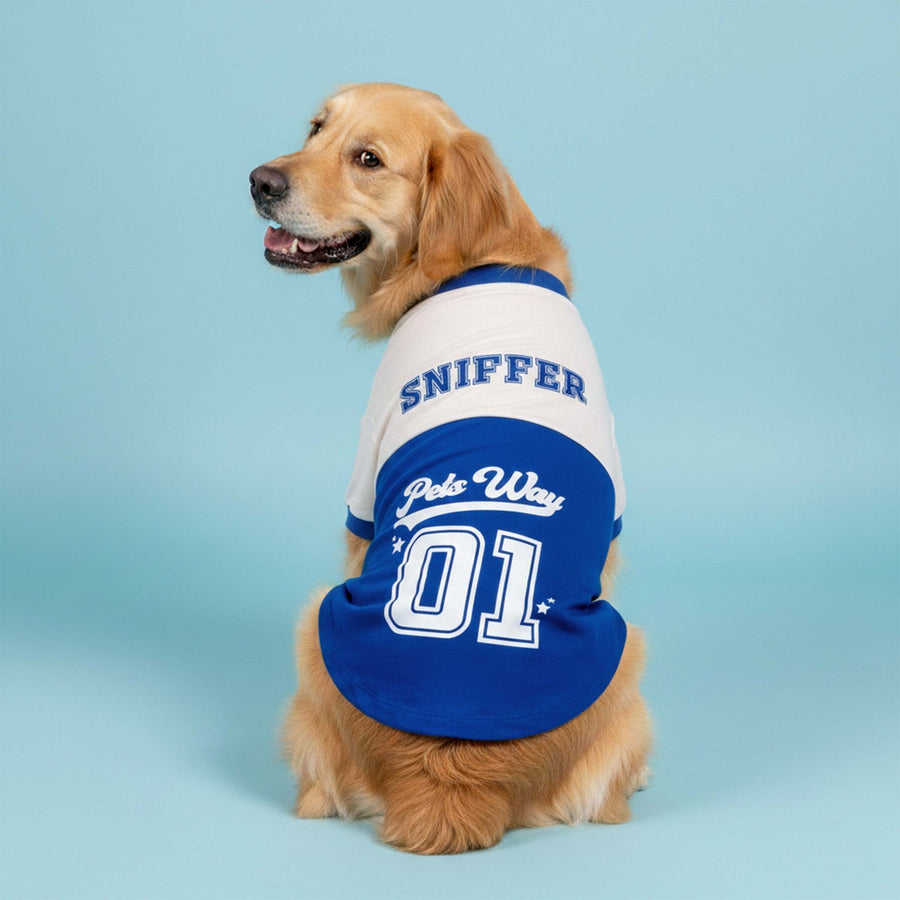 Pets Way Blue Barkball Sniffer T-Shirt for Dogs
